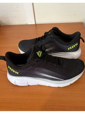 RBX Men’s Black with Neon Green Accent Athletic Swim Shoes